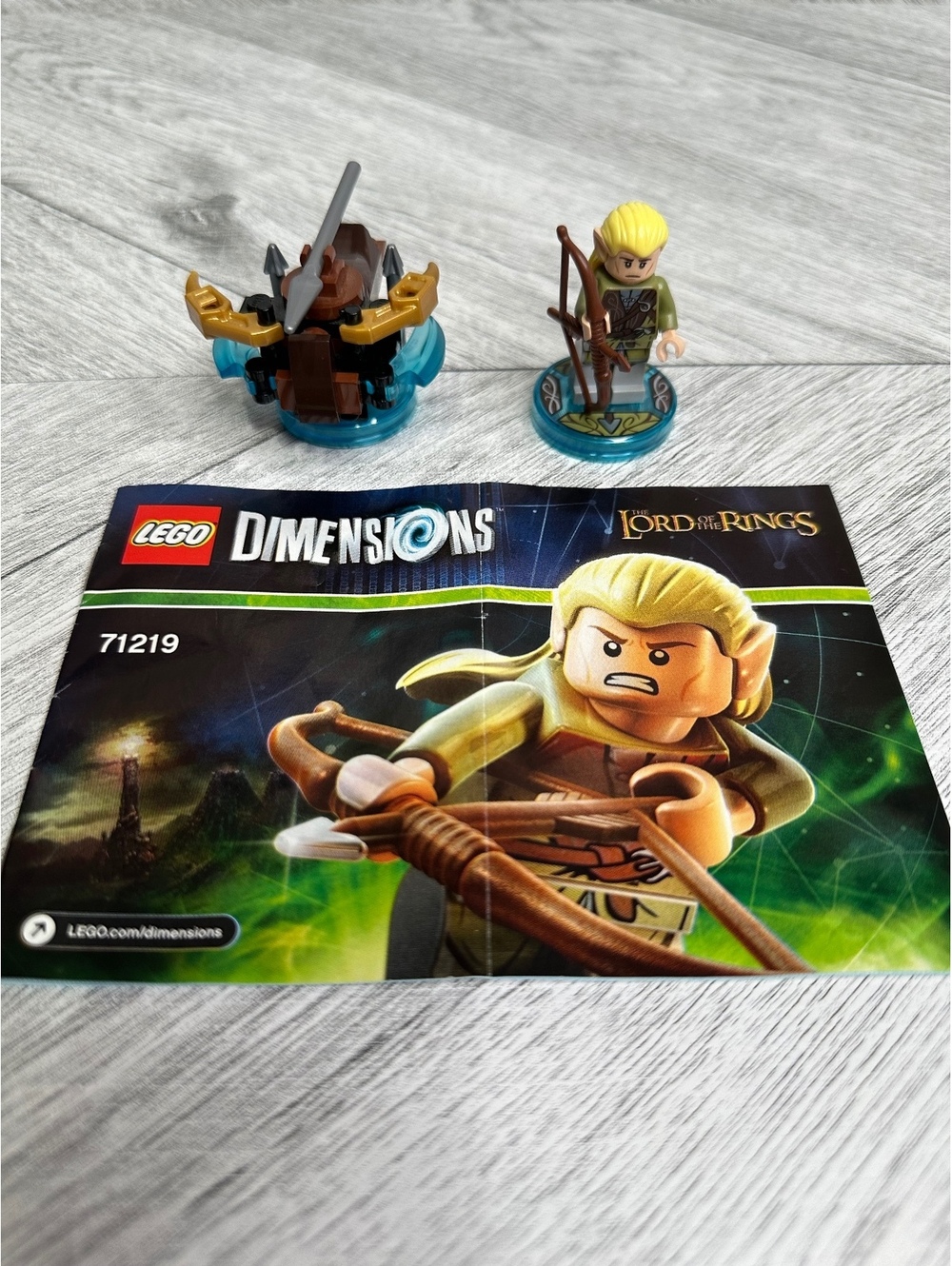 LEGO Dimensions 71219 LOTR Legolas Fun Pack Arrow Launcher Complete